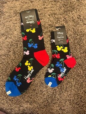 New Happy Socks x Disney cherry mickey mommy and me socks